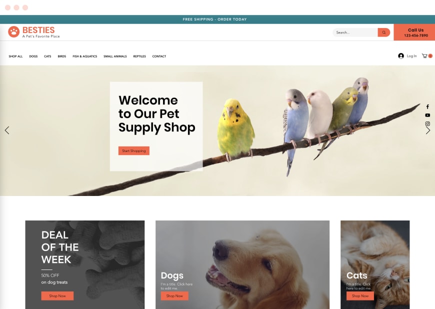 Example 10 of most popular website design in desktop and mobile.
