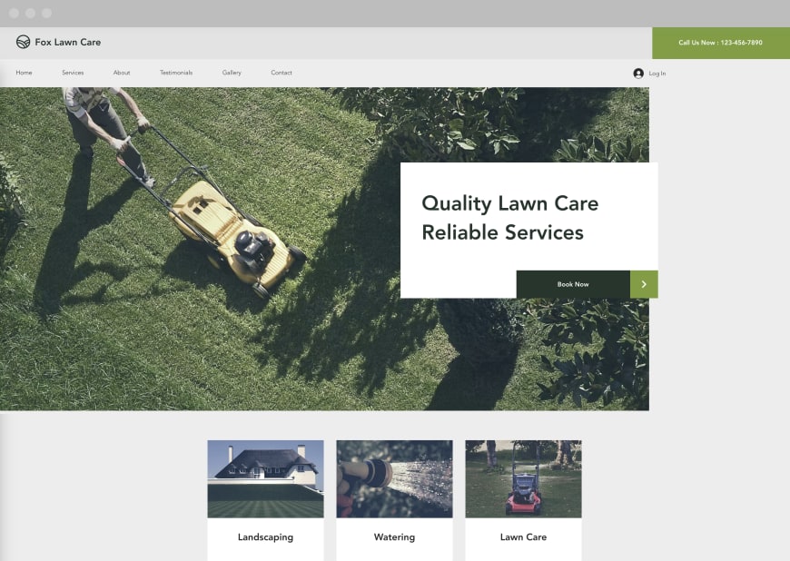 Example 1 of most popular website design in desktop and mobile.