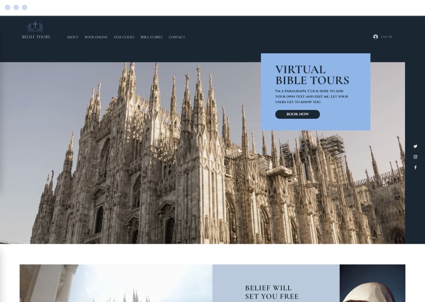 Example 6 of most popular website design in desktop and mobile.