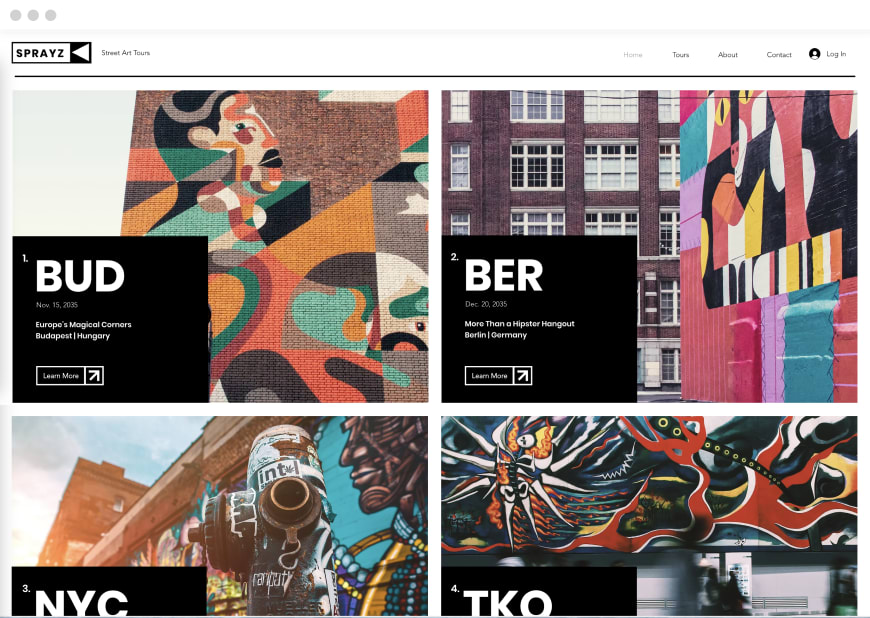 Example 7 of most popular website design in desktop and mobile.