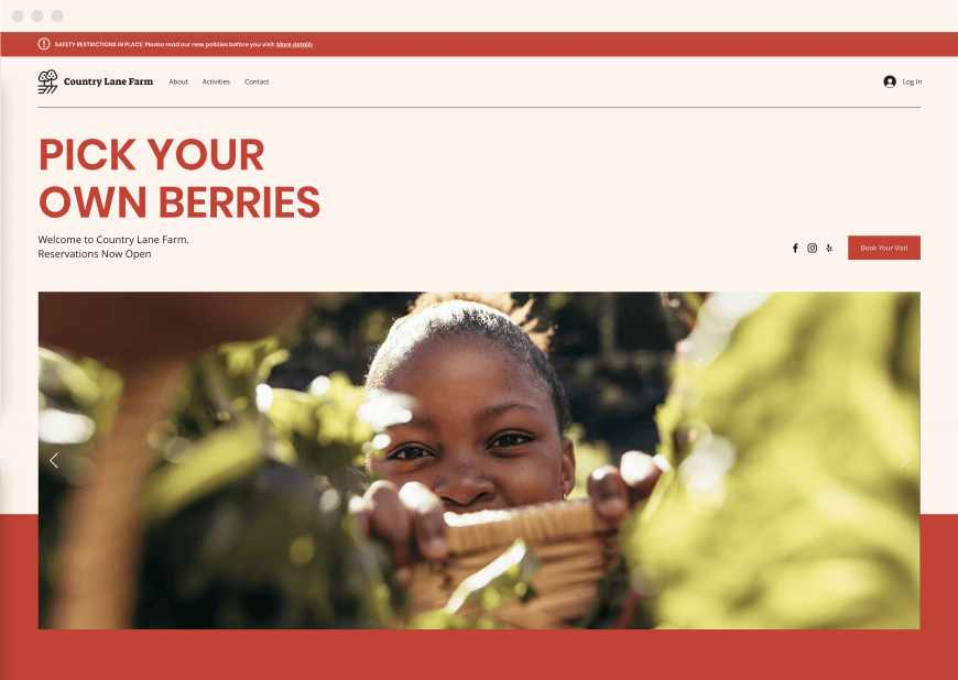 Example 3 of most popular website design in desktop and mobile.