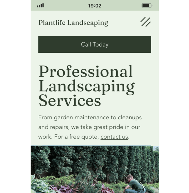 Example 4 of most popular website design in desktop and mobile.